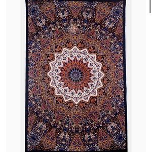 🌞(2/$15) Elephant Orange-Blue Tapestry Wall Art